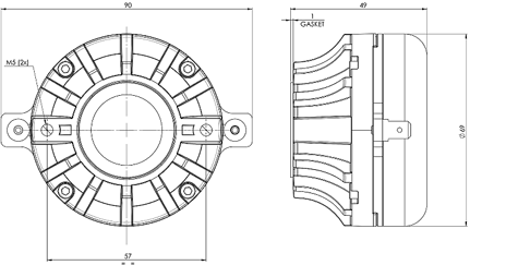 B&C DH450 Drawing