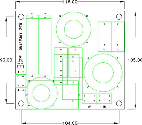 B&C FB10NCX Drawing