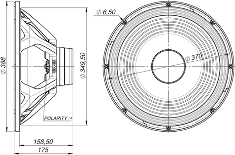 Beyma 15MC700Nd Drawing