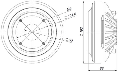 Beyma CP-750Ti Drawing