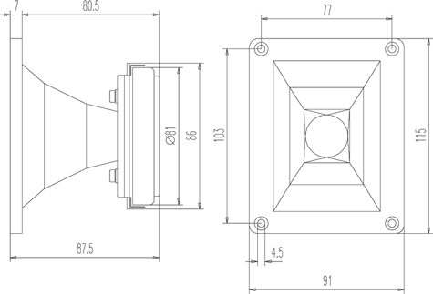 Beyma SMC2012N Horn Tweeter