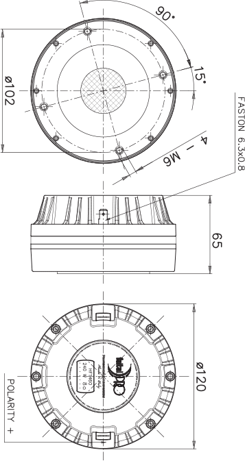 Faital Pro HF1460 Drawing