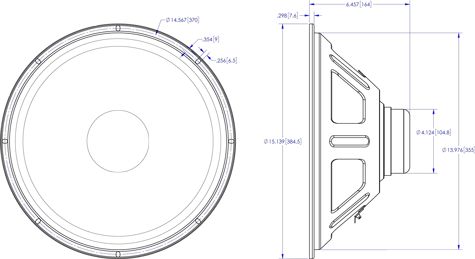 ToneSpeak TSB15-500 Dimension